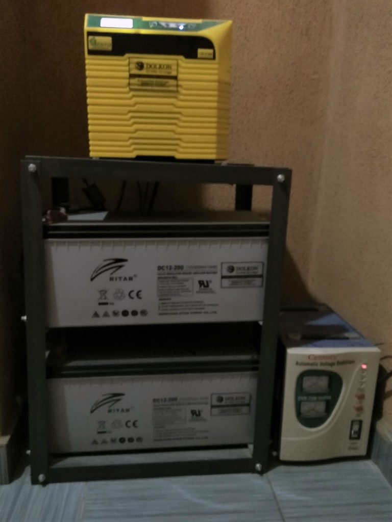 1.5 KW inverter system installation in Surulere, Lagos