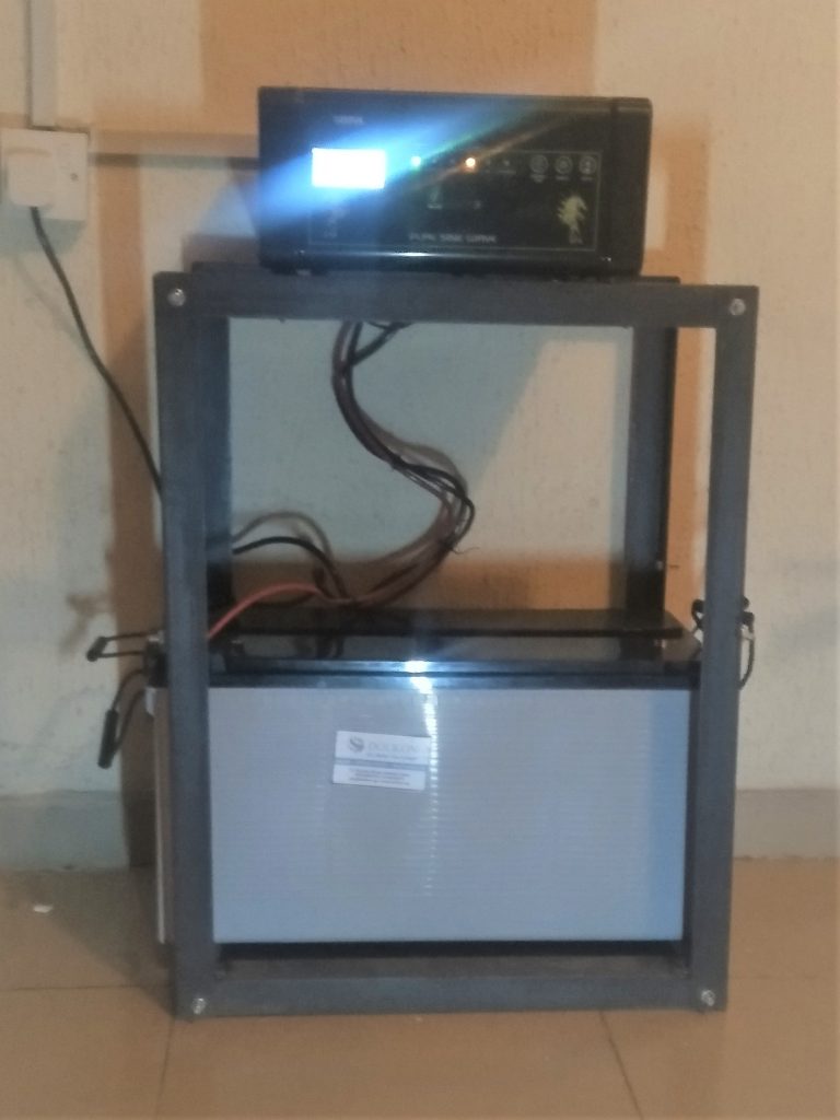 1KW inverter system installation in Surulere, Lagos