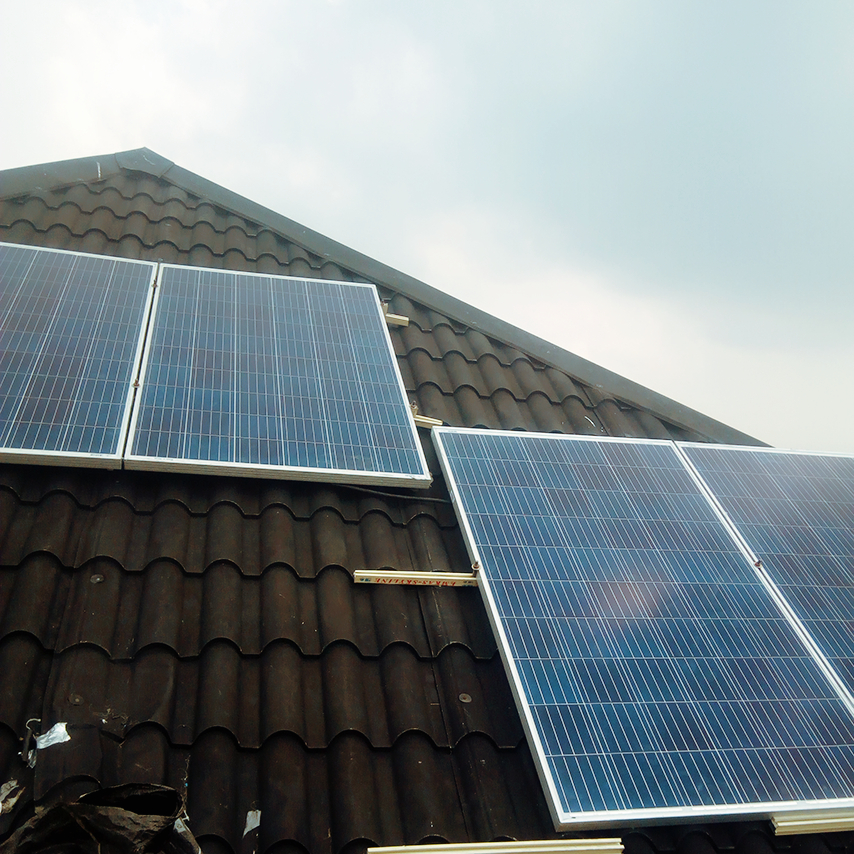 1.5 KW Hybrid Solar installation at Okota, Lagos