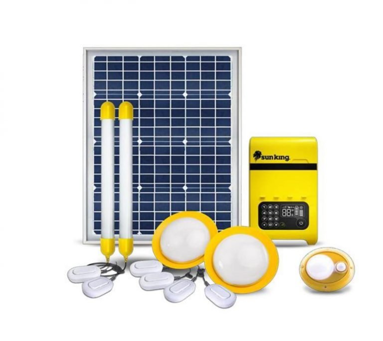 SunKing Solar Lighting- Home 120- 600 Lumens, 12000 MAh Battery & 12W ...